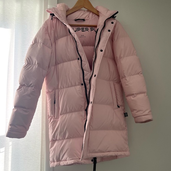 ARITZIA • The Super Puff Mid - cliMATTE RARE CHALK PINK XXS (2XS) TNA PARKA COAT - Picture 6 of 16